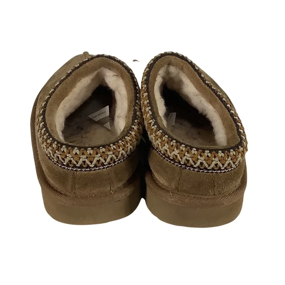 UGG Tasman Suede Slippers Chestnut Brown Kids Size 13 1019066K